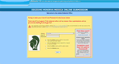 Desktop Screenshot of minervamedicaonlinesubmission.it